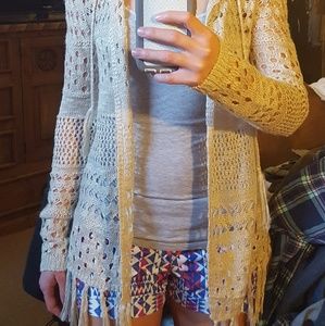Cardigan type sweater